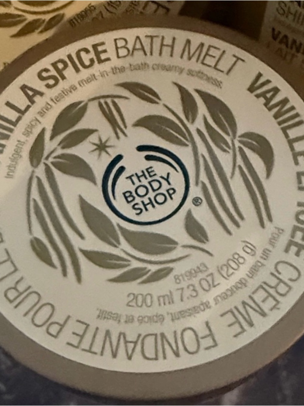 The Body Shop Vanilla Spice Bath Melt - Cream